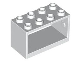 Шкаф 2X4X2: {бял}