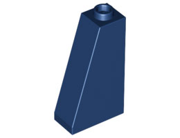 Покривна плочка 1X2x3/73° : {земно син}