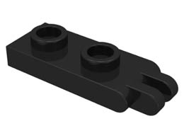 Hinge Plate 1 x 2 with 2 Fingers : {черен}