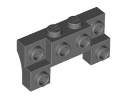 Тухличка 1X4X1 2/3 с верт: {тъмно каменно сив}