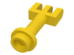 Hinge Bar with 3 Fingers and End Stud (Control Lever) : {ярко жълт}