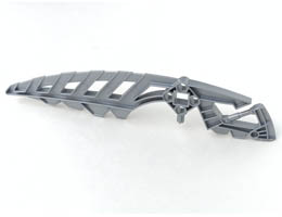 Bionicle Weapon Fire Greatsword / Shield Half (Toa Lhikan) : {сребрист}