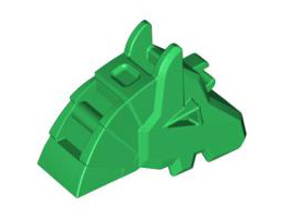Horse Battle Helmet, Angular: {тъмно зелен}