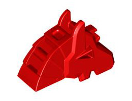 Horse Battle Helmet, Angular : {ярко червен}