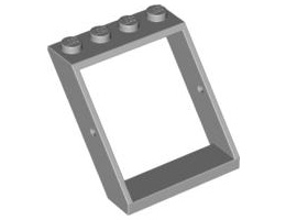 Window 4 x 4 x 3 Roof: {умерено каменно сив}