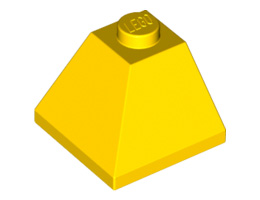 Ъглова Тухличка 2X2/45° отвън : {ярко жълт}