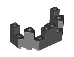 Балкон 1/2 4X8X2 1/3 : {черен}