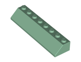 Покривна плочка 2X8/45°: {пясъчно зелен}