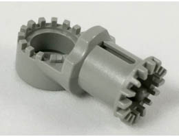 Technic, Axle and Pin Connector Toggle Joint Toothed: {сив}