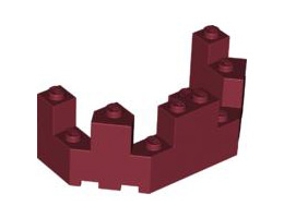 Балкон 1/2 4X8X2 1/3: {нов тъмно червен}