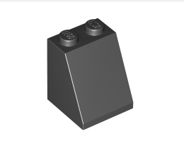 Покривна плочка 2X2x2/65° : {черен}