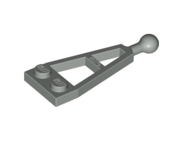 Плочка 1X2x4 с топче : {сив}