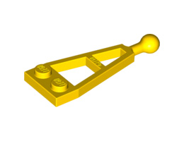 Плочка 1X2x4 с топче : {ярко жълт}