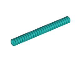 Hose, Ribbed 7mm D. 9L : {ярко синьо-зелен}