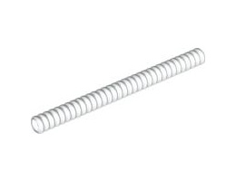 Hose, Ribbed 7mm D. 11L : {бял}