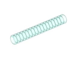 Hose, Ribbed 7mm D. 6L: {прозрачно светло син}