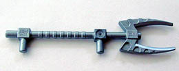 Minifigure, Weapon Bionicle Mini Staff (Vakama): {сребърно метален}