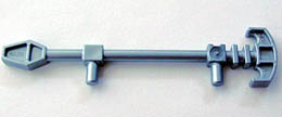 Minifigure, Weapon Bionicle Mini Staff (Matau): {сребърно метален}