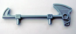 Minifigure, Weapon Bionicle Mini Staff (Nokama): {сребърно метален}