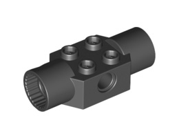 Тухличка 2x2 Ø4.85 двоен женски накрайник: {черен}