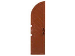 Belville Wall, Door 1 x 4 x 11 1/3 Arched Top: {червеникаво-кафяв}