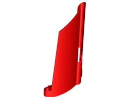 Technic, Panel Fairing #20 Large Long, Small Hole, Side A : {ярко червен}