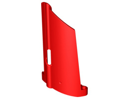 Technic, Panel Fairing #21 Large Long, Small Hole, Side B : {ярко червен}