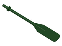 Boat, Oar with Bar Handle: {земно зелен}