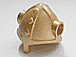 Minifigure, Headgear Helmet Viking with Side Holes: {златно мастило}
