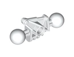 Bionicle Toa Metru Arm Lower Section with 2 Ball Joints: {бял}