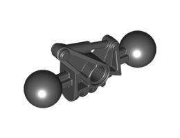 Bionicle Toa Metru Arm Lower Section with 2 Ball Joints: {черен}