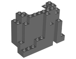 Връх на планина 3X8X7: {тъмно каменно сив}