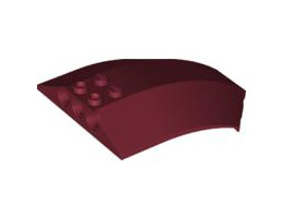 Windscreen 8 x 6 x 2 Curved: {нов тъмно червен}