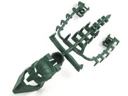 Bionicle Piraka Spine Flexible with Mask and Arm Covers, Zaktan: {земно зелен}