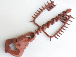 Bionicle Piraka Spine Flexible with Mask and Arm Covers, Avak: {червеникаво-кафяв}