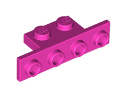 Ъглова плочка 1X2/1X4 (*) : {ярко пурпурен}
