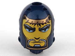 Large Figure Head with Jayko, King Pattern - Series 3: {земно син}