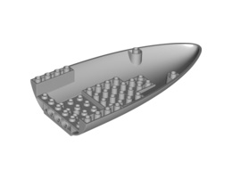 Aircraft Fuselage Forward Bottom Curved 8 x 16: {умерено каменно сив}