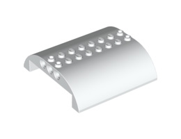 Slope, Curved 8 x 8 x 2 Double: {бял}