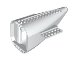 Задна част на самолет 8X16X7 1/194: {бял}