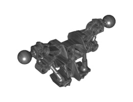 Bionicle Piraka Torso with 2 Ball Joints: {титаниево метален}