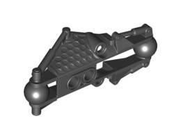 Bionicle Piraka Arm Section with 2 Ball Joints: {черен}