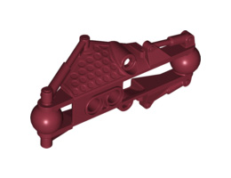 Bionicle Piraka Arm Section with 2 Ball Joints: {нов тъмно червен}