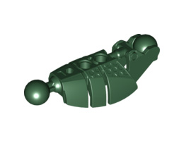 Bionicle Piraka Leg Lower Section with 2 Ball Joints: {земно зелен}