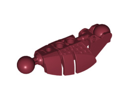 Bionicle Piraka Leg Lower Section with 2 Ball Joints: {нов тъмно червен}