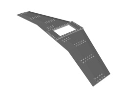 Плочка 54X20X2/3: {умерено каменно сив}