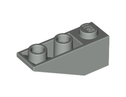 Покривна плочка 1X3/25° инверсна: {сив}