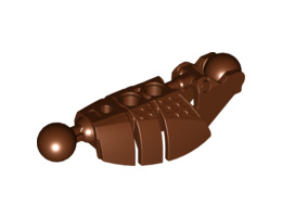 Bionicle Piraka Leg Lower Section with 2 Ball Joints: {червеникаво-кафяв}