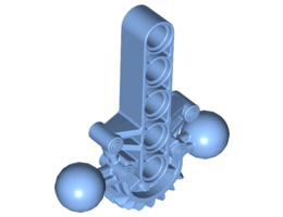 Bionicle Hips / Lower Torso with 2 Ball Joints and 7 Tooth Half Gear : {умерено син}