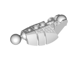 Bionicle Piraka Leg Lower Section with 2 Ball Joints: {светло каменно сив}